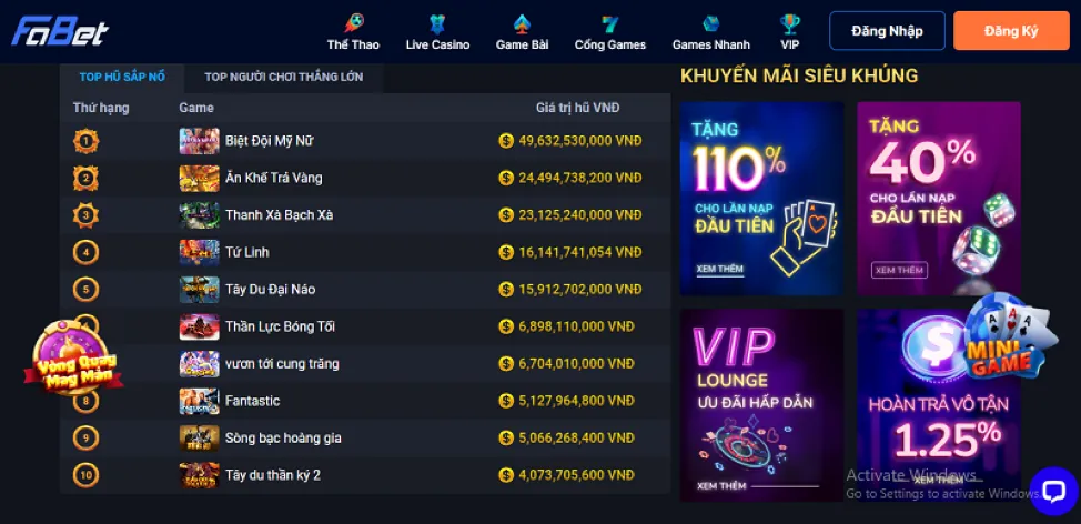Casino Trực Tuyến Sodo6789